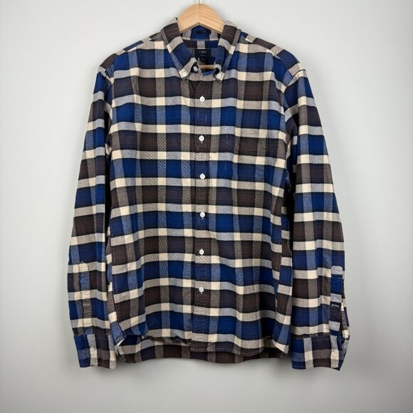 J Crew Factory Men's Slim Fit Flannel Oxford Shirt, Size XL - Picture 5 of 7